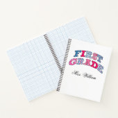 Carnet First Grade Teacher Personalized Spir (Intérieur)