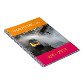 Carnet First Great Western train buff log personnalisé (Côté Droit)