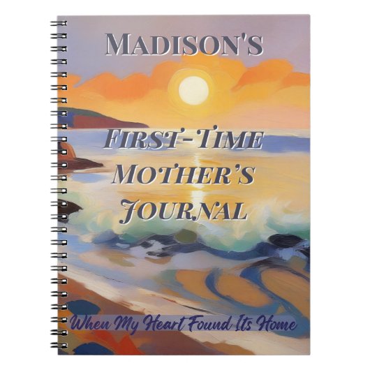 Carnet First-Time Mother’s Journal–Personalized Keepsake (Devant)