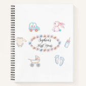 Carnet First Year Baby – A Sweet Notebook for Mom (Devant)