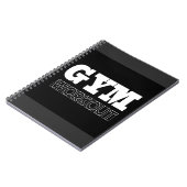 Carnet fitness de pompe d'entraînement de gym (Côté gauche)