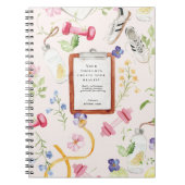 Carnet Fitness florale | Réinitialisation de l'état d'esp (Devant)