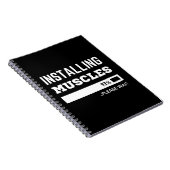 Carnet Fitness Funny Workout Installation des muscles (Côté Droit)