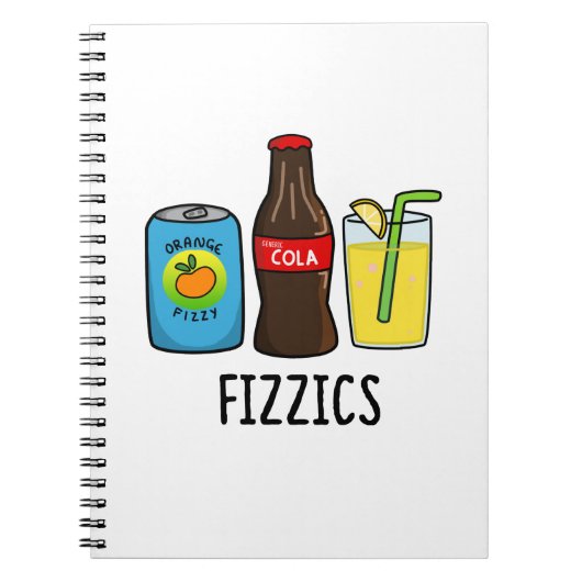 Carnet Fizzics Drôle de Boisson Gazeuse au Cola Pun (Devant)