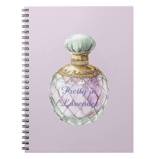 Carnet Flacon de parfum Pretty in Lavender (Devant)
