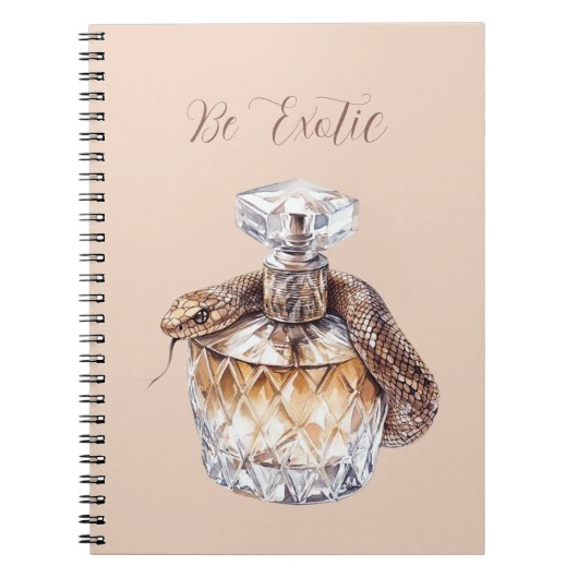 Carnet Flacon de parfum serpent (Devant)