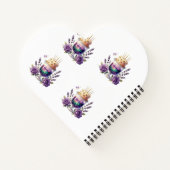 Carnet Flacon et composition florale pour célébration d'a (Dos)