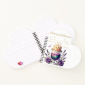 Carnet Flacon et composition florale pour célébration d'a (Intérieur)