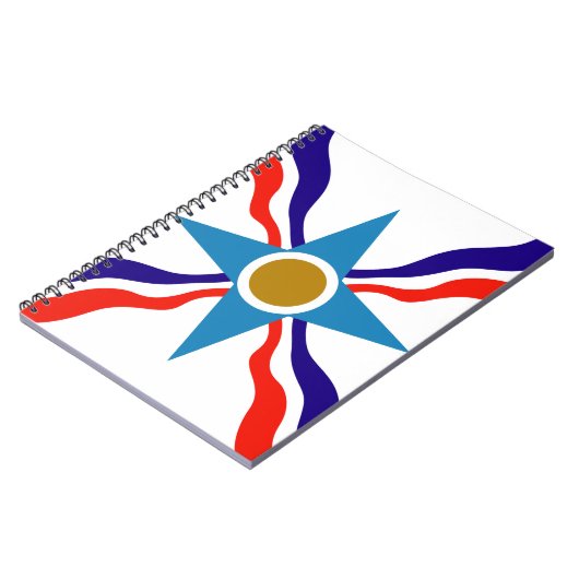 Carnet Flag d'Assyrian - Ata d'Ator Spiral Notebook (Côté gauche)