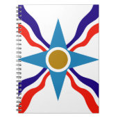 Carnet Flag d'Assyrian - Ata d'Ator Spiral Notebook (Devant)