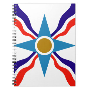 Carnet Flag d'Assyrian - Ata d'Ator Spiral Notebook