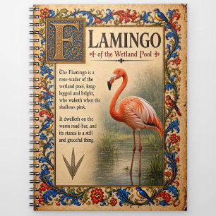Carnet Flamant, Art de Bestiaire Médiéval