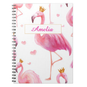 Carnet Flamant Couronné – Luxe Island Vibes
