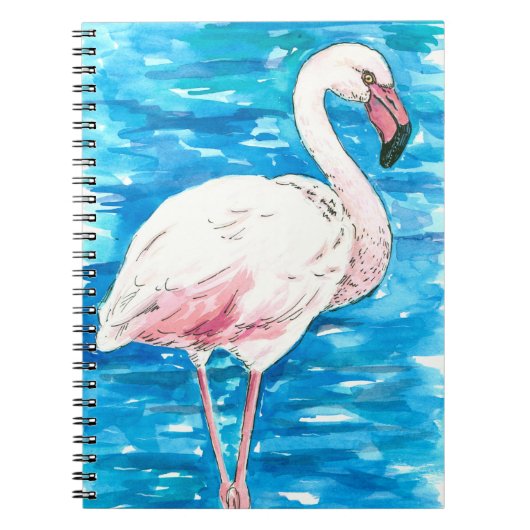 Carnet flamant rose (Devant)