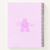 Carnet Flamant rose 1er anniversaire Baby Milestone (Dos)