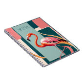 Carnet Flamant rose Art déco (Côté Droit)