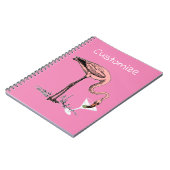 Carnet Flamant rose Boire Martini Thunder_Cove (Côté gauche)