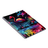 Carnet Flamant rose dans un lac-63852 (Côté Droit)