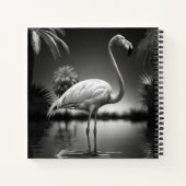 Carnet Flamant rose dans une piscine (Dos)