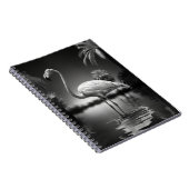 Carnet Flamant rose dans une piscine (Côté Droit)