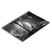 Carnet Flamant rose dans une piscine (Côté gauche)