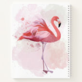 Carnet Flamant rose de bouffée (Dos)