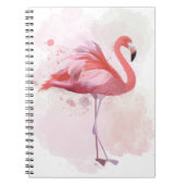 Carnet Flamant rose de bouffée (Devant)