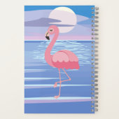 Carnet Flamant rose d'île tropicale personnalisée (Verso)