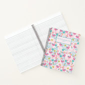 Carnet Flamant rose drôle mignon rose Blush Tropical Moti (Intérieur)