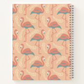 Carnet Flamant rose élégant d'inspiration Art déco motif (Dos)