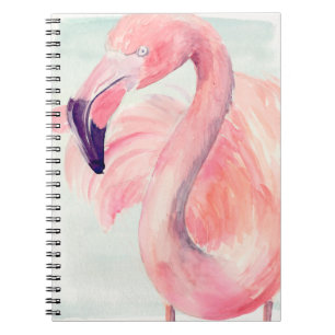 Carnet Flamant rose en pastel