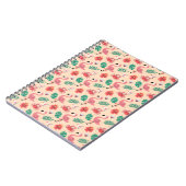 Carnet Flamant Rose Été Motif Tropical (Côté gauche)
