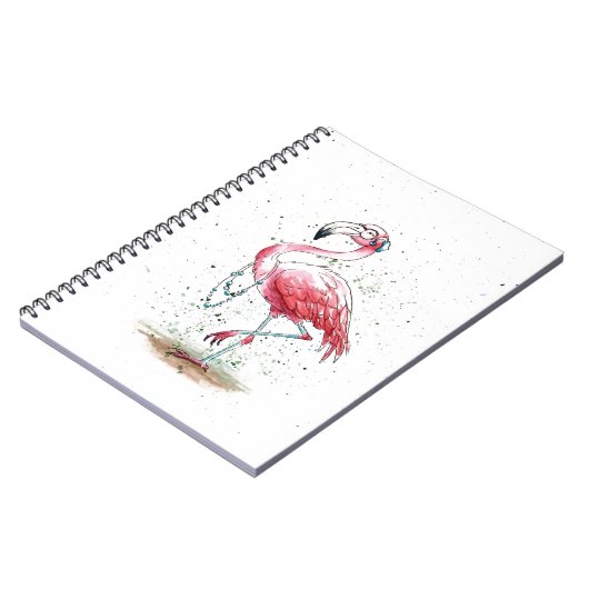 Carnet Flamant rose fabuleux (Côté gauche)