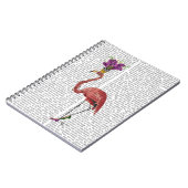 Carnet Flamant rose Mardi Gras Complet (Côté gauche)