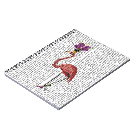 Carnet Flamant rose Mardi Gras Complet (Côté gauche)