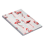 Carnet Flamant rose motif transparent (Côté Droit)