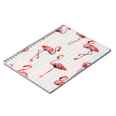 Carnet Flamant rose motif transparent (Côté gauche)