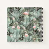 Carnet Flamant rose Orchidée Tropical Motif Sage ID868 (Dos)