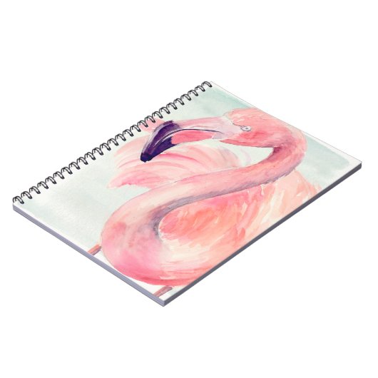 Carnet Flamant rose Pastel (Côté gauche)