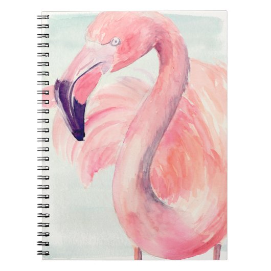 Carnet Flamant rose Pastel (Devant)