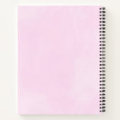 Carnet Flamant rose rose avec pastèque et ananas (Dos)