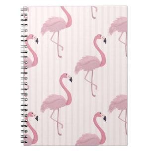 Carnet Flamant rose rose doux