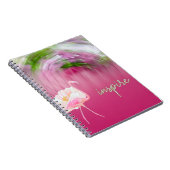 Carnet Flamant rose rose Inspirational Quote Inspiration  (Côté Droit)