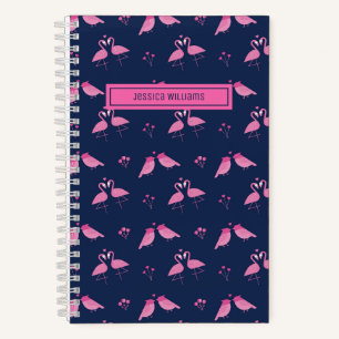 Carnet Flamant rose rose minimaliste mignon Inséparables 