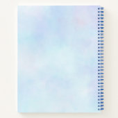 Carnet Flamant rose rose Momma & bébé avec palmiers (Dos)