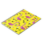 Carnet Flamant rose rose : Motif de mode d'été (Côté gauche)