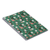 Carnet Flamant rose rose motif transparent sur arrière - (Côté Droit)