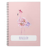 Carnet Flamant rose rose - Une touche d'élégance tropical (Devant)