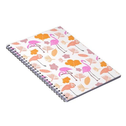 Carnet Flamant rose tropical (Côté Droit)