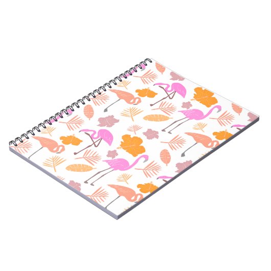 Carnet Flamant rose tropical (Côté gauche)